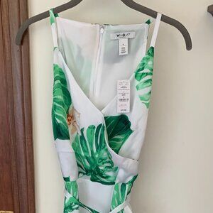 White House Black Market Orchid Palms Wrap Dress